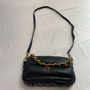 Steve Madden Black Quilted Coleman Purse Handbag